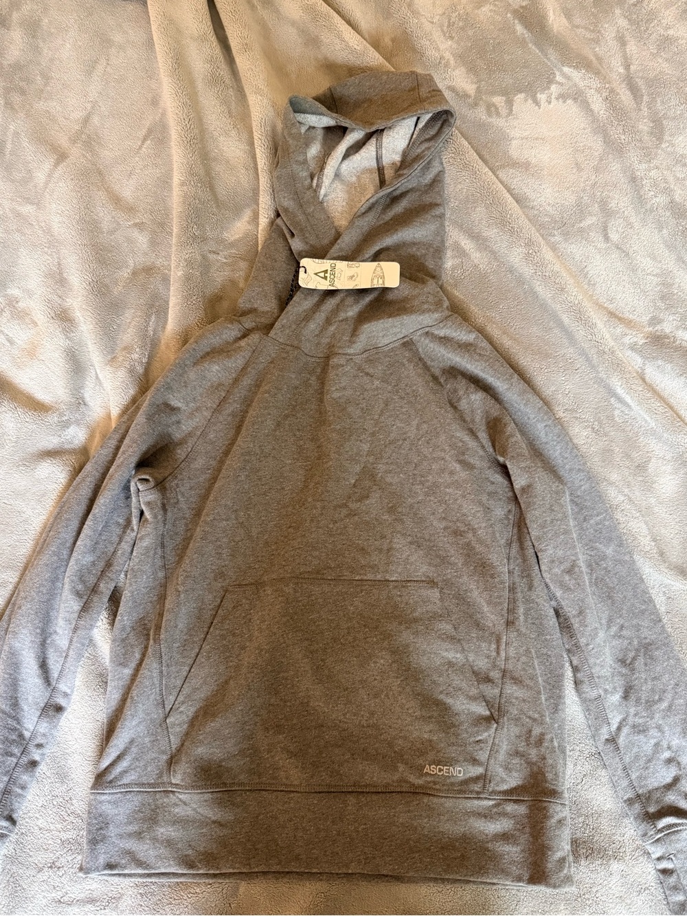 Ascend Gray Crewneck Hoodie Sweater